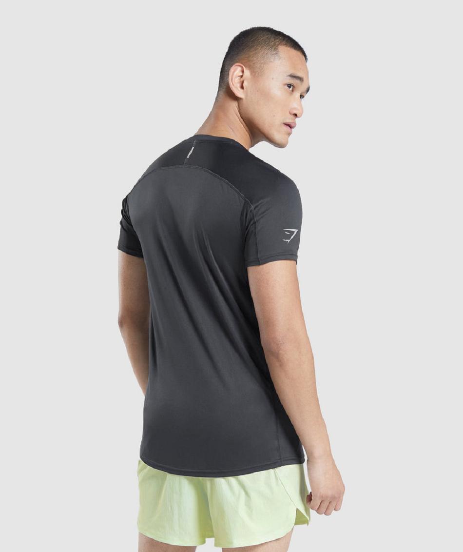 Gymshark Speed Evolve Muške T Shirts Crne | HR 2372XYU